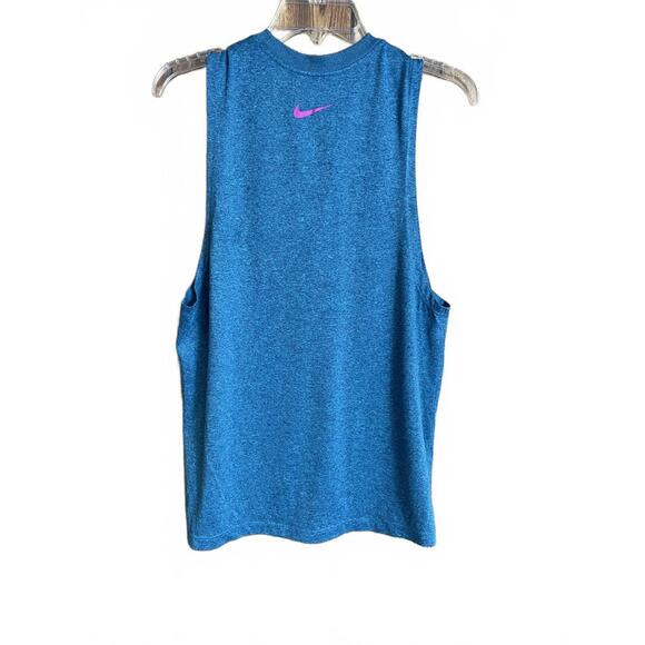 Ladies Nike Dri Fit Tank Crew Neck Training Activewear Medium - Picture 3 of 7